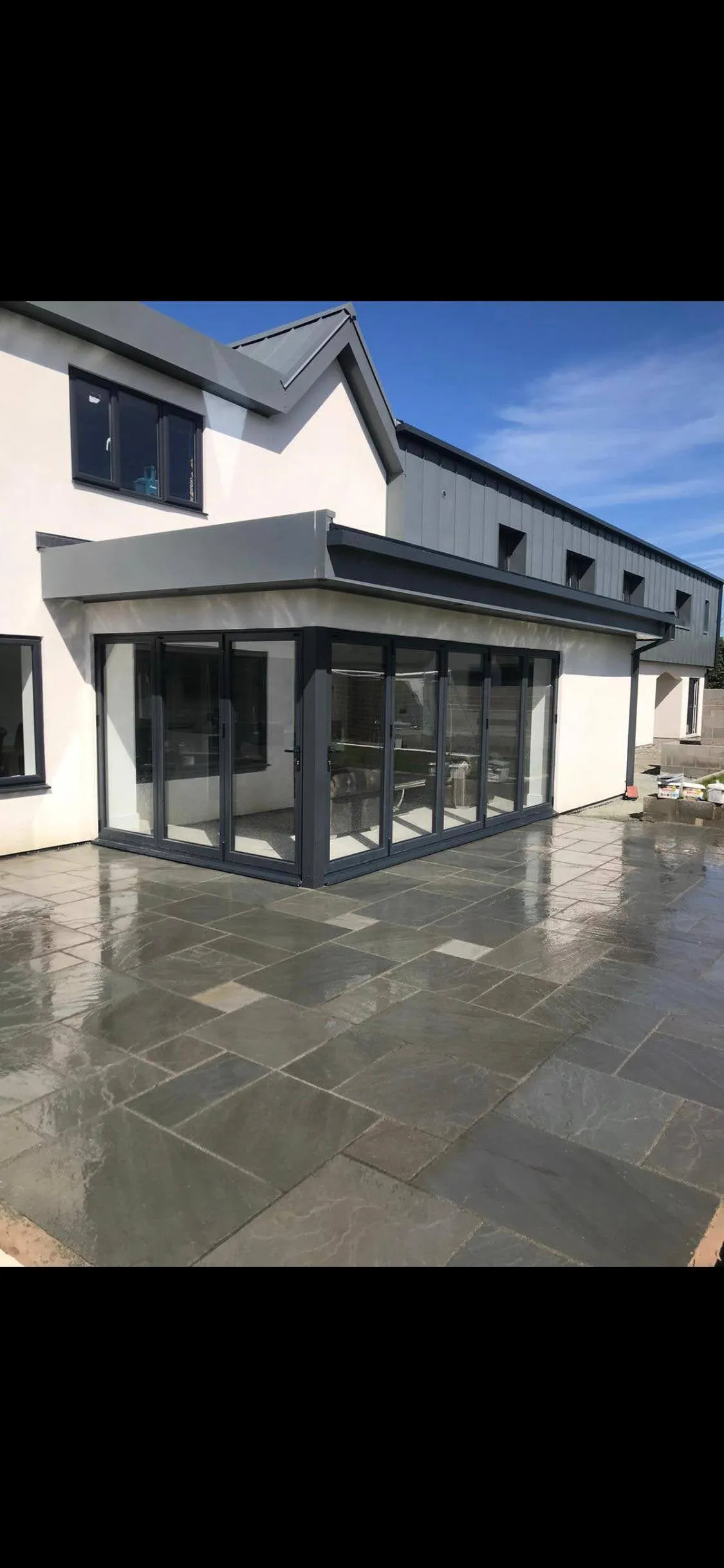Indian sandstone patio
